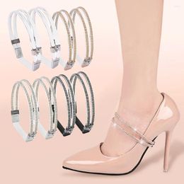 Schuhteile Strassfixiergurt High Heels Schuhe Keine Krawatte Binden elastische modische Frauen glänzende Accessoires