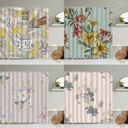Shower Curtains Plant Bathroom Flower Animal With Hooks For 3D Prin Waterproof High Quality Fabric Beautiful