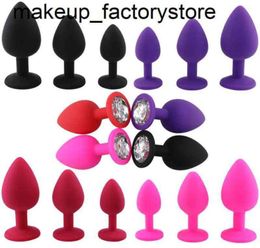 Massage SML 100 Silicone Anal Butt Plug Unisex Erotic Sex Stopper Adult Toys For Women Men Massage Anal G Spot Trainer For Coup5349111
