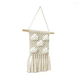 Tapestries Macrames Wall Hangings Tapestrys Decors Bohemian 3D Cloud Handwoven Cotton Rope Tassels Home