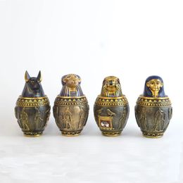 Egyptian Bastet Memorial Urn for Cat and Dog Pet Ash Supplies Cremation Box Coffin 240522