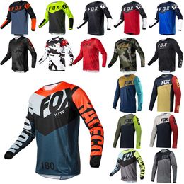 19aj Men's T-shirts Enduro Mtb Cycling Sleeve Jersey Downhill Shirt Camiseta Motocross T-shirt Mx Mountain Bike Clothing Http Fox