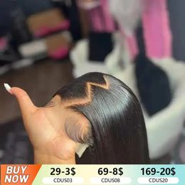 Brazilian Bone Straight 13x4 Transparent Lace Front Wigs 5x5 Glueless Wig Human Hair Ready To Wear For Black Women Bling Hair 240515