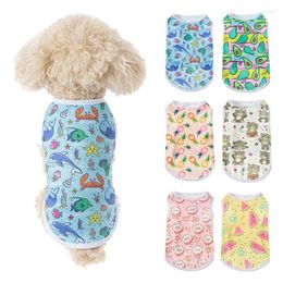 Dog Apparel Wholesale Summer Spring Polyester T-Shirt Vest Pet Clothes Sweetheart Cute Clothing Cloth
