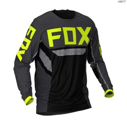 Men's T-shirts Outdoor T-shirts Fox Straight Outdoor Sports Cycling Suit Cross-country Racing Suit Speed Reducing Motorcycle T-shirt