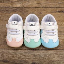 First Walkers Baby PU Leather Shoes Born Girls Boys Fashion Letter Print Flats Sneakers Casual Infant Anti-slip Sports