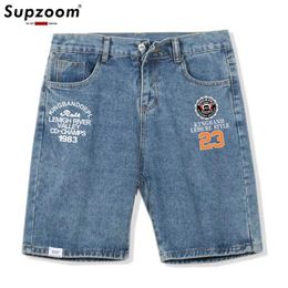 Men's Shorts supzoom 2021 New Arrival Hot Sale Top Fashion Casual Print Light Jeans Shorts Men Summer Pattern Length Zipper Fly Stonewashed J240522