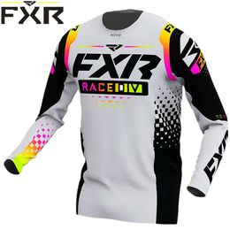 Q66I Men's T-shirts Mens Downhill Jersey Fxr Mountain Bike Mtb Shirts Offroad Dh Motorcycle Motocross Sportwear Bicycle Racing Cycling