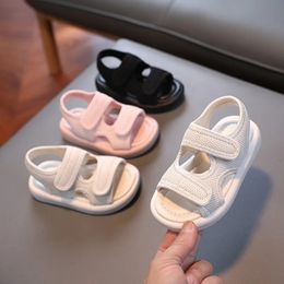 Anti-slip Summer Baby Shoes Fashion Boy Girl Sandals Kid Prewalker born Soft Sole Crib Shoes Toddler Beach Sandals 21-30 Size 240523