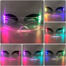 LED Toys Colourful LED glasses for music bars luminous glasses for KTV luminous party decorations Christmas day luminous neon glasses