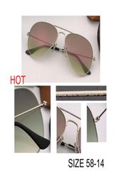 top Brand Unisex Classic Designer Mens Sunglass metal gradient red 3E UV400 glass Lens Fashion Sun Glasses Eyewear For Men Women w9941611