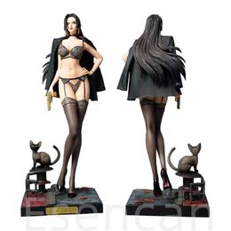 Action Toy Figures 50CM One Piece BoaHancock Cheongsam Nami GK figure PVC Action Anime model Adult Collectible Dolls toys Christmas gifts T240521