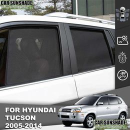 Car Sunshade New For Hyundai Son Jm 2004-2010 Rear Side Window Sun Shade Visor Magnetic Front Windshield Mesh Frame Curtain Drop Deliv Otvva