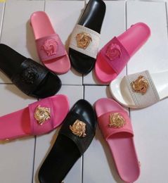 Sandali Slifori Fahsion Summer Girls Slides Black Bianco rosso giallo rosa giallo Slifori di gomma in gomma premium7122086