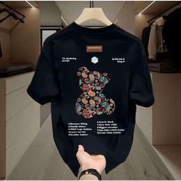 Designer Men's American Hot Selling Summer T-shirt Season New Daily Casual Letter Printed Pure Cotton Top J77O