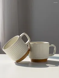 Mugs Coffee Cups Mug Travel Breakfast Cup For Tea Ceramic Coffe Cute Kawaii Cofee Drinkware Kitchen Dining Bar Home