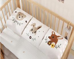 Blankets Baby Blanket & Swaddling Born Thermal Cotton Cartoon Bear Fleece Winter Bedding Quilt Infant Wrap Kids Room Deco