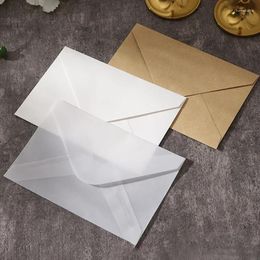 Gift Wrap Storage Acid Packing Paper For 100pcs White Wedding Postcard DIY Sulfuric Kraft Invitation Card Envelopes