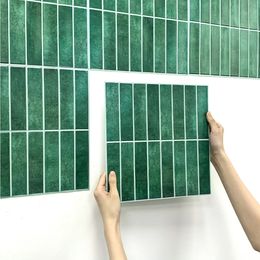 3D Wall Sticker Selfadhesive Panel Peel and Stick Tile Backsplash for Kitchen Waterproof 240523