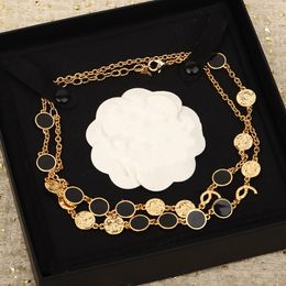 Women C Choker Designer Pendant Necklace Luxury Chain Letter Gold Necklaces Pearl Jewellery Cclies High Quality 78675