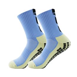 Sports Socks New Football Men And Women Non-Slip Sile Bottom Soccer Basketball Grip Drop Delivery Outdoors Athletic Outdoor Accs Dh5Zv