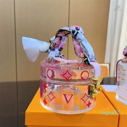 Handbags Designers Transparent Box Bags Woman Luxury Transparent Printing Handbag & Purses 12CM