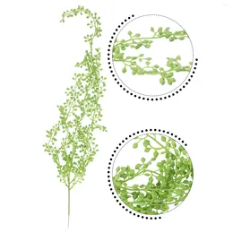 Decorative Flowers 75cm Artificial Green Plants Hanging Ivy Leaves Radish Seaweed Grape Fake Vine Home Garden Wall Party Decoration