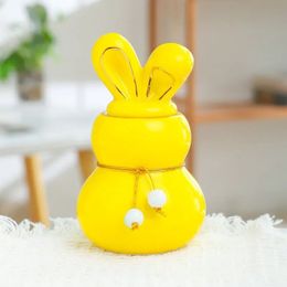 Ceramic Pet Urns Personalised Cremation Ashes Containers Rabbit Funeral Burial Coffin Reliquaries for Memorial Monuments 240522