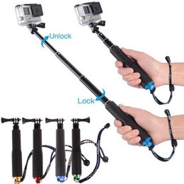 Selfie Monopods Handheld retractable selfie stick aluminum monopod Go Pro Stick for Hero 9 8 7 6 5 4 SJCAM SJ8 Sj6 accessories S2452207