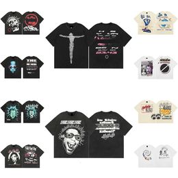 T-shirts Summer Mens Womens Designer Tees Fashion Cartoon anime design Street Leisure and loose fitting T-shirt e0638