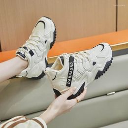 Casual Shoes Woman For Women Lace-up Platform Sneakers Comfort Female Flat Fashion White Ladies