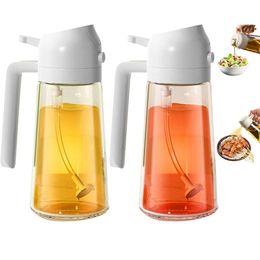Cooking,2 In 1 and Sprayer,Glass Olive Oil Dispenser Bottle,Oil Container Kitchen Set for Salad Making,Baking,BBQ