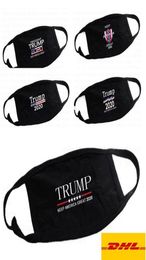 2021 Trump Face Masks Black Cotton Cycling Anti Dust Woman Men Unise2020 Designer Masks Fashion Printed Black Washable Face Mask 9549078