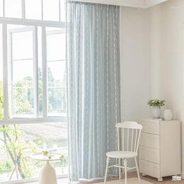 Curtain 554-Nordic Solid Colour Cotton And Linen Semi-transparent Curtains