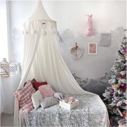 INS Children Household Hair Bulb Summer Baby Hanging Dome Nets Bed Curtain Games Tent Europe Type Style