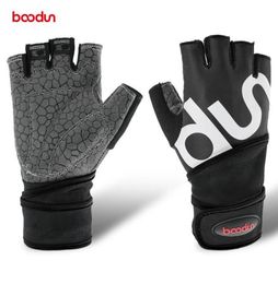 Boodun Men Women Half Finger Gym Gloves Crossfit Fitness Dumbbell Gloves Body Building Weight Lifting Wrist Sport Gloves for Muscu5370935