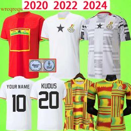 2024 Ghana Soccer Jerseys THOMAS national team J.AYEW WILLIAMS KYEREH SULEMANA KUDUS 2020 retro vest uniform Football Shirt T 20 21 22 23 24 fans player version
