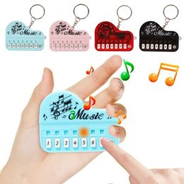 Keyboards Piano Baby Music Sound Toys Mini electronic keyboard keychain portable musical instrument toy piano keychain mini real work finger piano keychain WX5.21