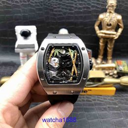 Designer RM Wrist Watch Rm26-01 Fully Automatic Fine Steel Case Tape Trend Swiss Movement RM2601 Mechanical Tourbillon Movement Chronograph Timepiece