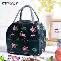 Cooler Bags Functional Pattern Lunch Box Insulated Bag Flamingo Tote Food Picnic For Women 240517