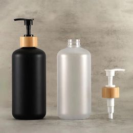 Liquid Soap Dispenser 500ML Shower Gel Bottle PET Gold Silver Rose Black Transparent Two-piece Household Bathroom Supplies