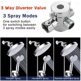 Kitchen Faucets 1 In 2 Out Diverter Valve G1/2 3 Way Water Separator Shower Tee Adapter Adjustable Faucet Switcher Bathroom Toilet