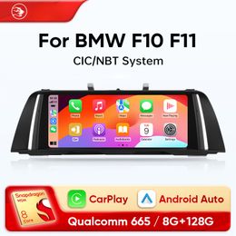 10.25 Inch Car dvd Radio Wireless CarPlay Android Auto for BMW 5 Series F10 F11 CIC NBT System 4G Multimedia Player 2 Din