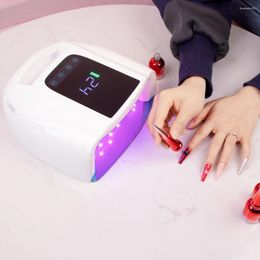 Nail Dryers 96W Rechargeable Lamp With Handle Wireless Professional UV Led Gel Polish Drying For Manicure Tools