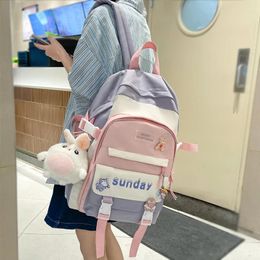 Backpack JOYPESSIE Fashion Cute Teens Bookbag Nylon Waterproof Women Travel Mochila Kawaii Schoolbag For Girls Set Bag Rucksack