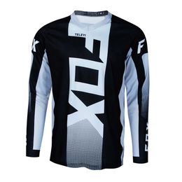 7uc1 Men's T-shirts Mens Downhill Jerseys Fox Teleyi Mountain Bike Mtb Shirts Offroad Dh Motorcycle Jersey Motocross Sportwear Racing