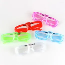 Party Decoration Led Glasses Neon Flashing Luminous Light Bar Concert Props Straw Creative Glow Supplies