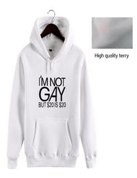 2020 Funny I am not gay logo Hoodies Men Fashion Long Sleeve Letter Printed Hoodies Sweatshirt9811065