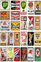 Vintage Motor Oil Gasoline Metal Painting Signs Tin Poster Retro Bar Pub Garage Decor Gas Station Decorative Wall Plaque Size 20x32813680