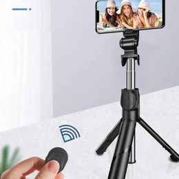 Selfie Monopods New extended Bluetooth selfie stick tripod with remote shutter folding phone holder suitable for Android iOS TikTok S2452207